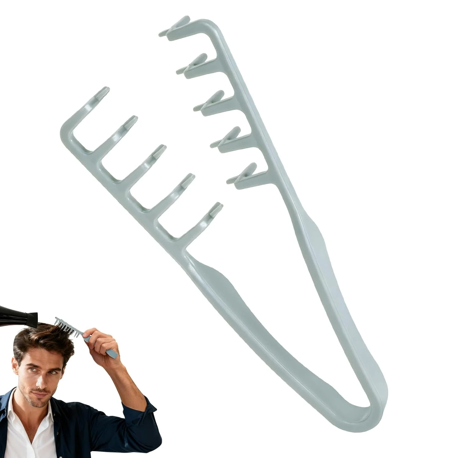 The AuraVolume Comb - Wide-Toothed Fluffy Texture & Volumizing Boot Lift + 50% OFF - Image 7