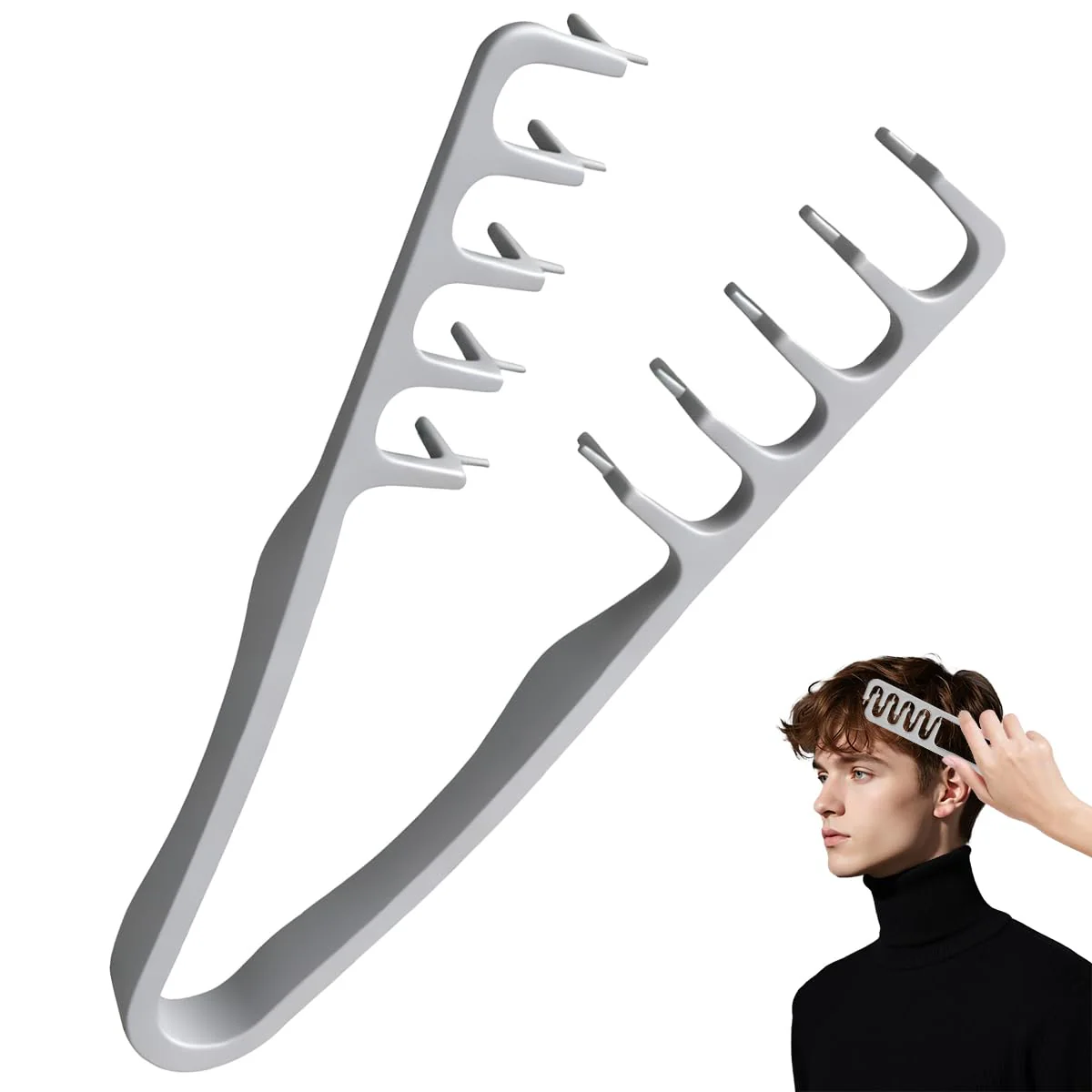 The AuraVolume Comb - Wide-Toothed Fluffy Texture & Volumizing Boot Lift + 50% OFF - Image 8