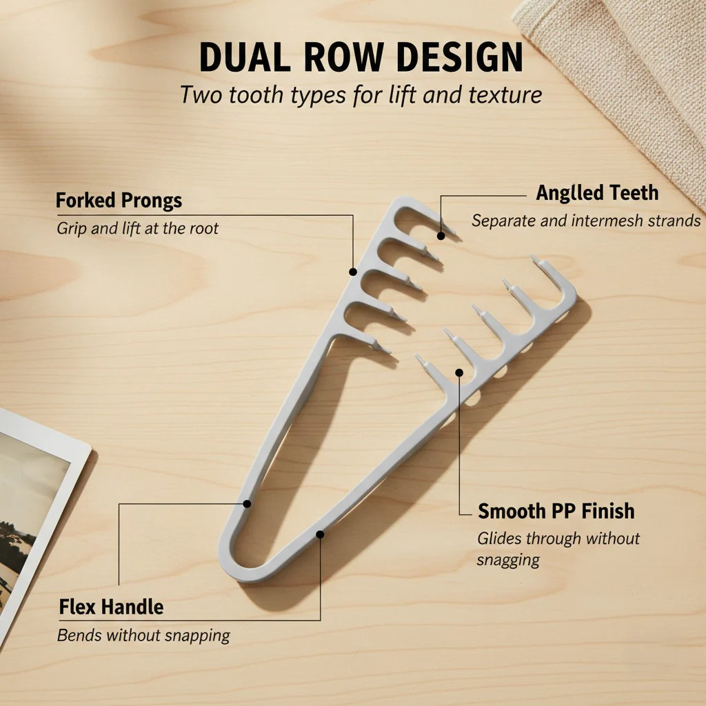 The AuraVolume Comb - Wide-Toothed Fluffy Texture & Volumizing Boot Lift + 50% OFF - Image 4