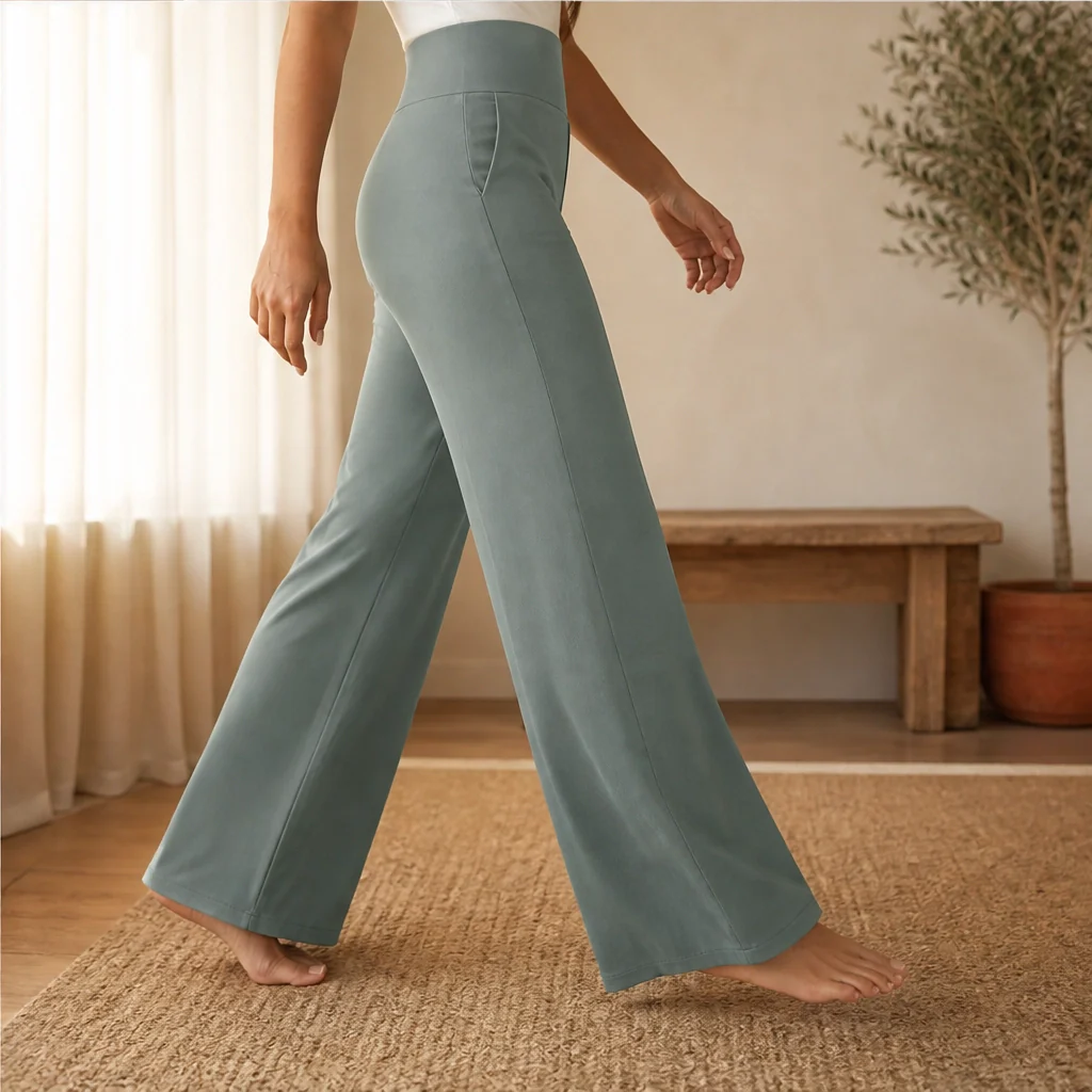 Saunter™ – High-Rise Wide-Leg Butter-Soft Lounge Trousers + 50% OFF - Image 2