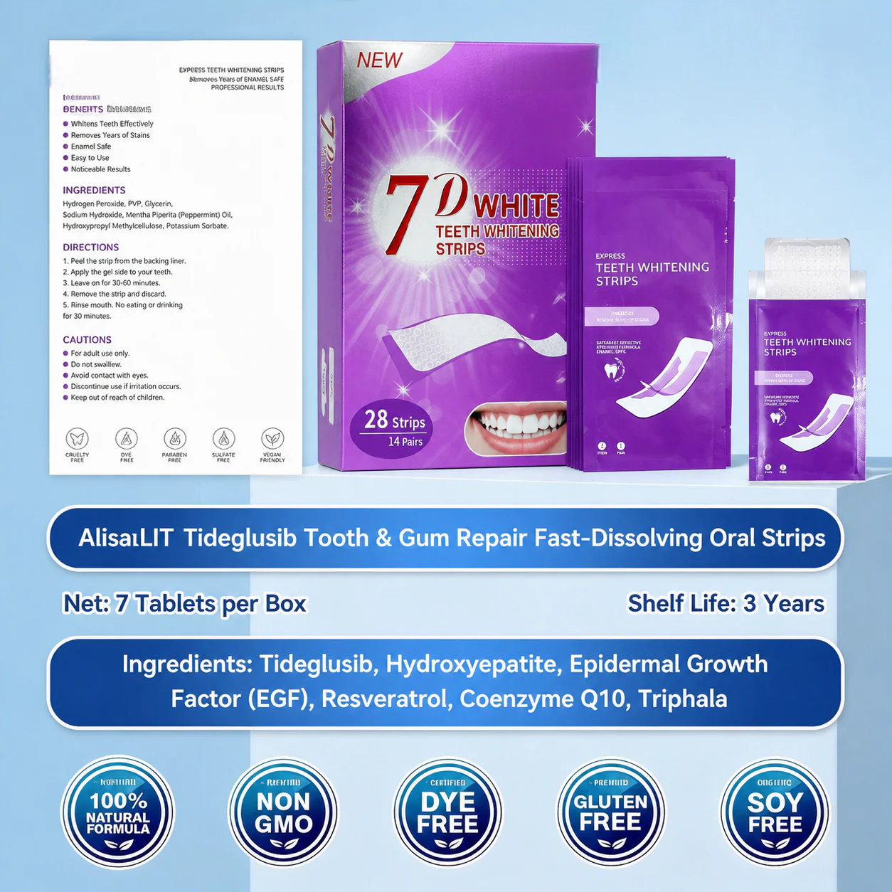 Enamora™ – Microneedle Repair & Whitening Dissolving Oral Strips + 50% OFF - Image 2