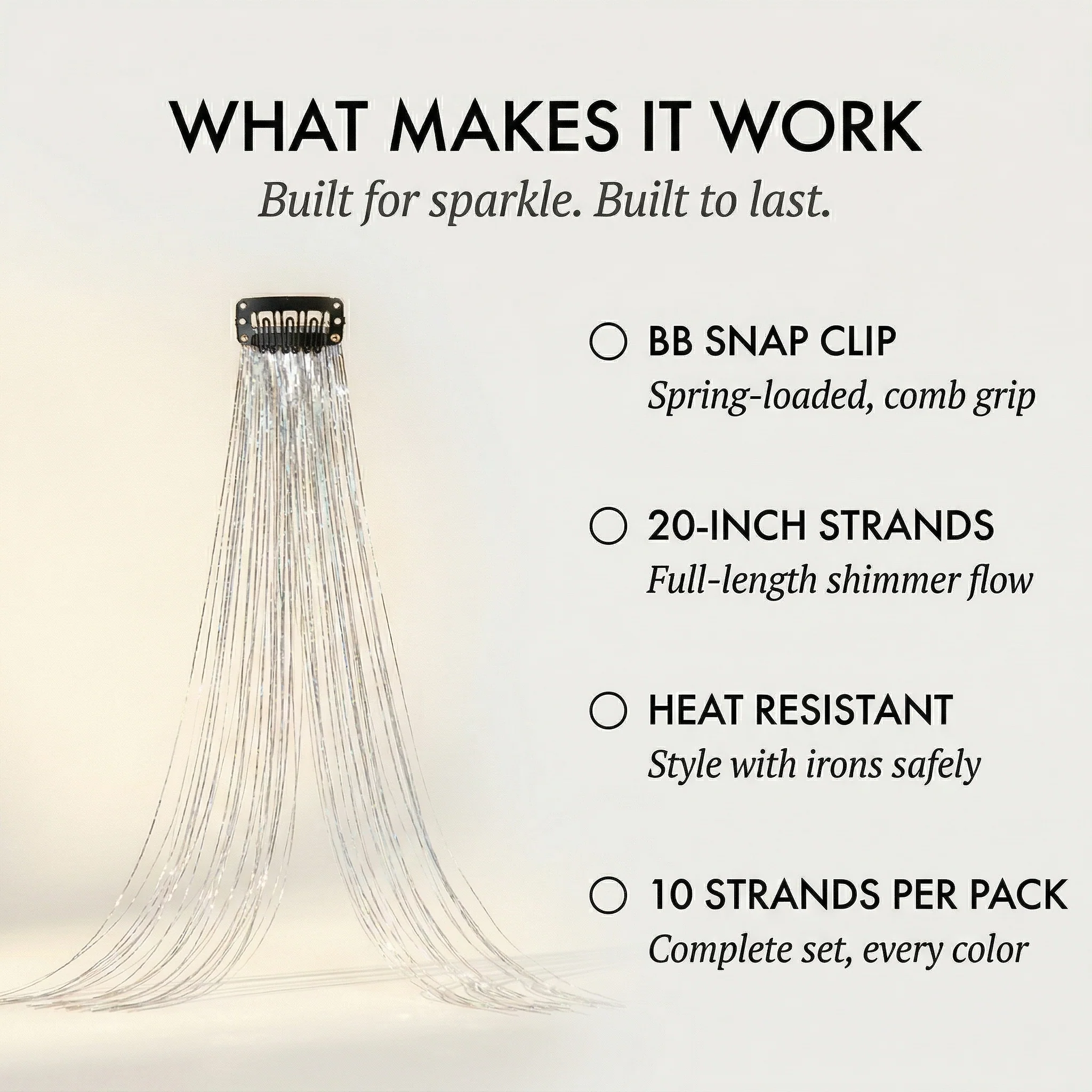 Lumette™ – Instant Clip-In Hair Tinsel | No Knots, No Salon, Pure Sparkle + 50% OFF - Image 4