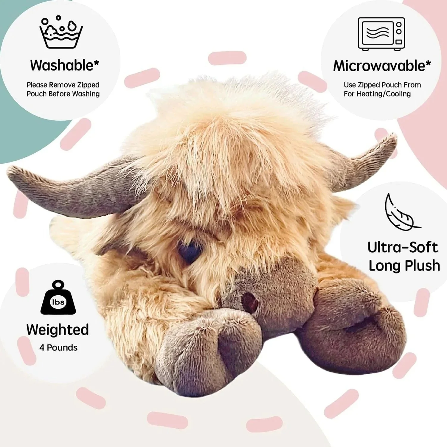 The CozyGround Highland Cow - Deep Pressure Therapy for Anxiety + 50% OFF - Image 5