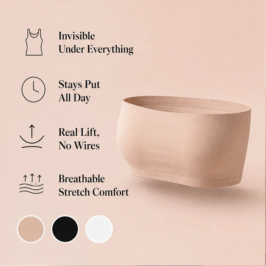 Velora™ – Anti-Slip Wire-Free Strapless Bandeau Bra + Buy 1 Get 1 FREE - Image 8