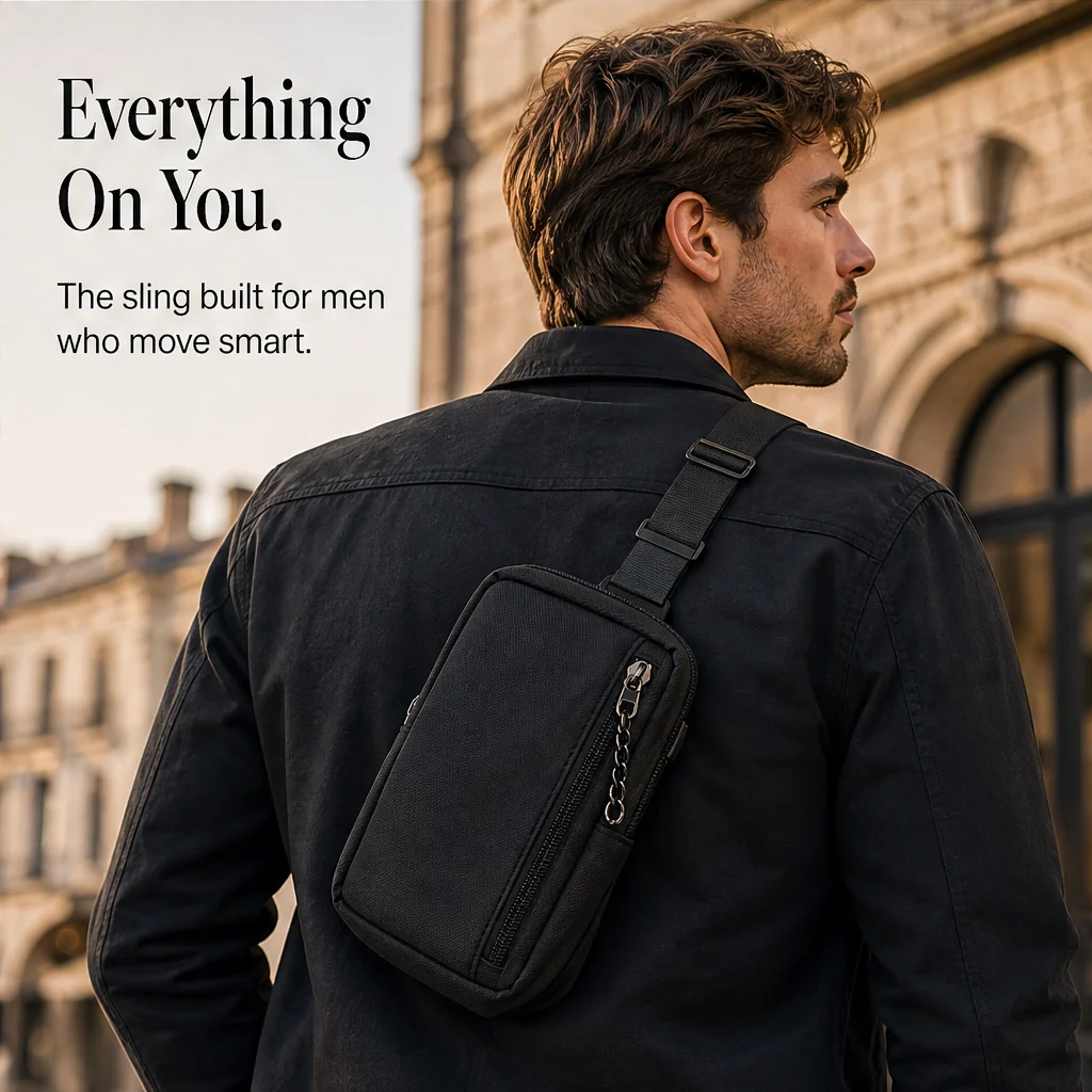 Strade™ – Minimalist Water-Resistant Crossbody Sling Bag for Men + 50% OFF - Image 7