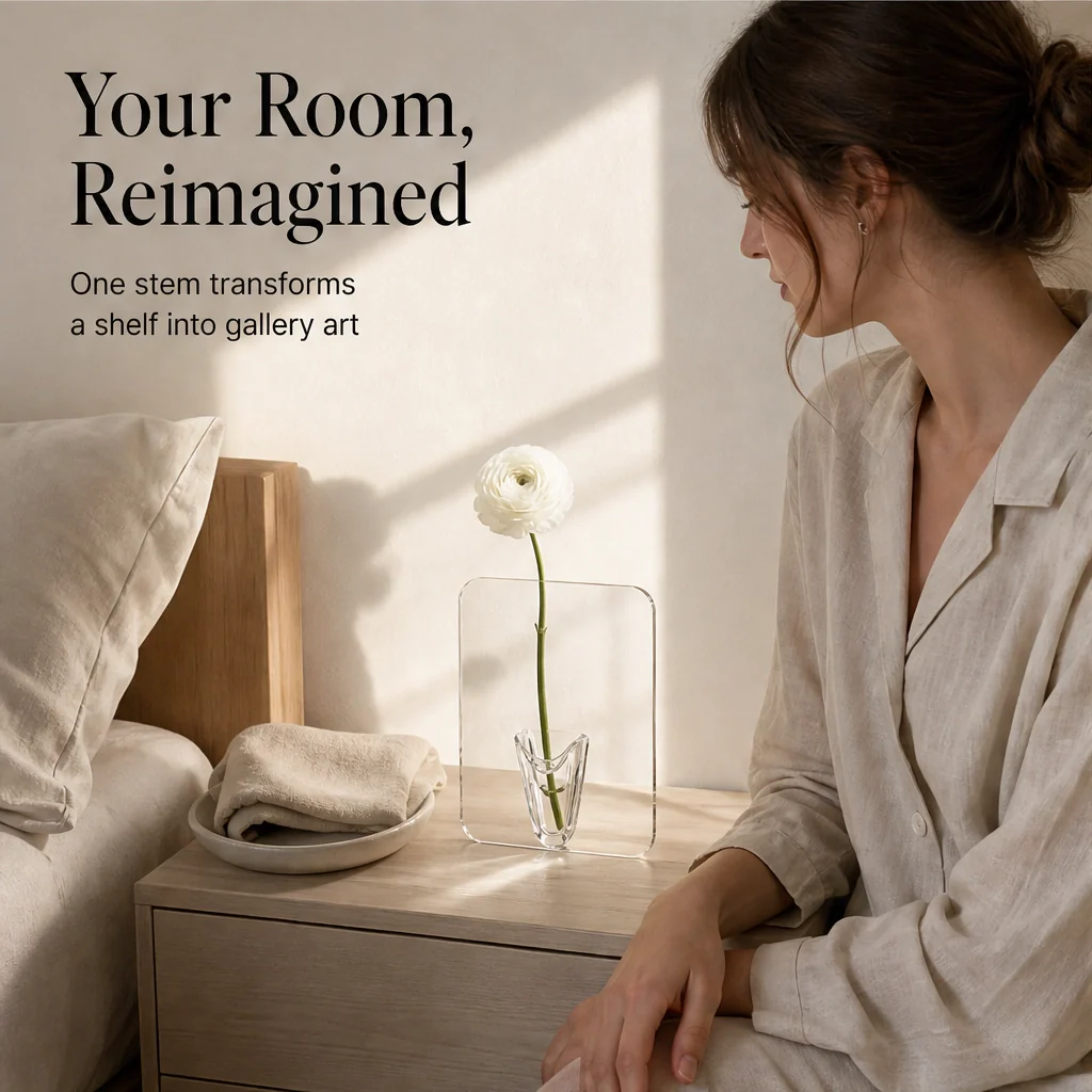 Stille™ – Shatter-Safe Clear Acrylic Nordic Flower Vase + 50% OFF - Image 10