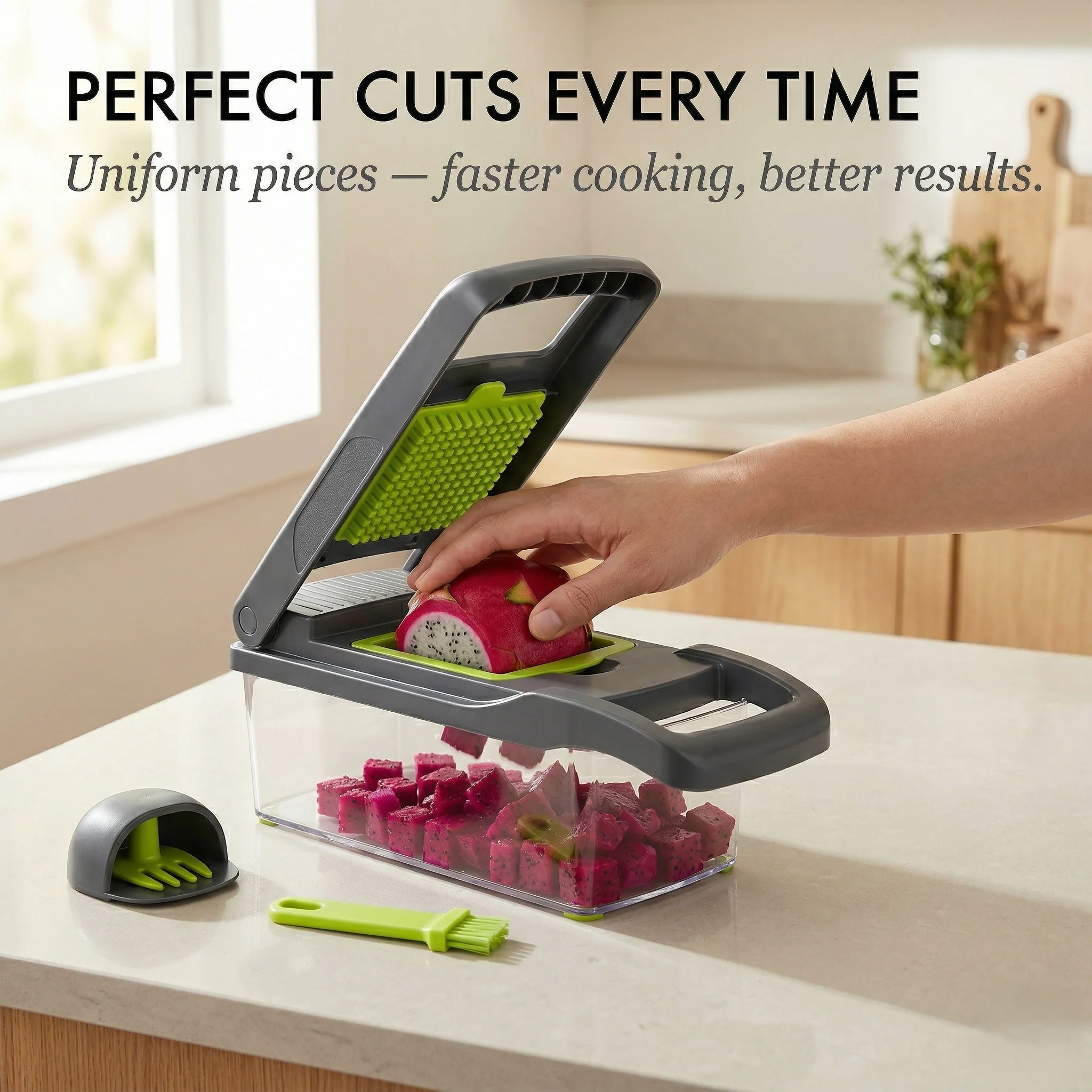 Cropwell™ – 7-in-1 Interchangeable Blade Vegetable & Fruit Chopper Slicer Set + 50% OFF - Image 3