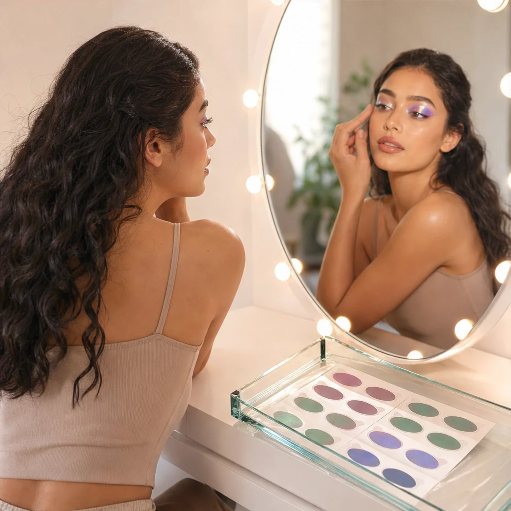 Lustreveil™ – Waterproof Holographic Eyeshadow Transfer Stickers + Buy 1 Get 1 FREE - Image 7