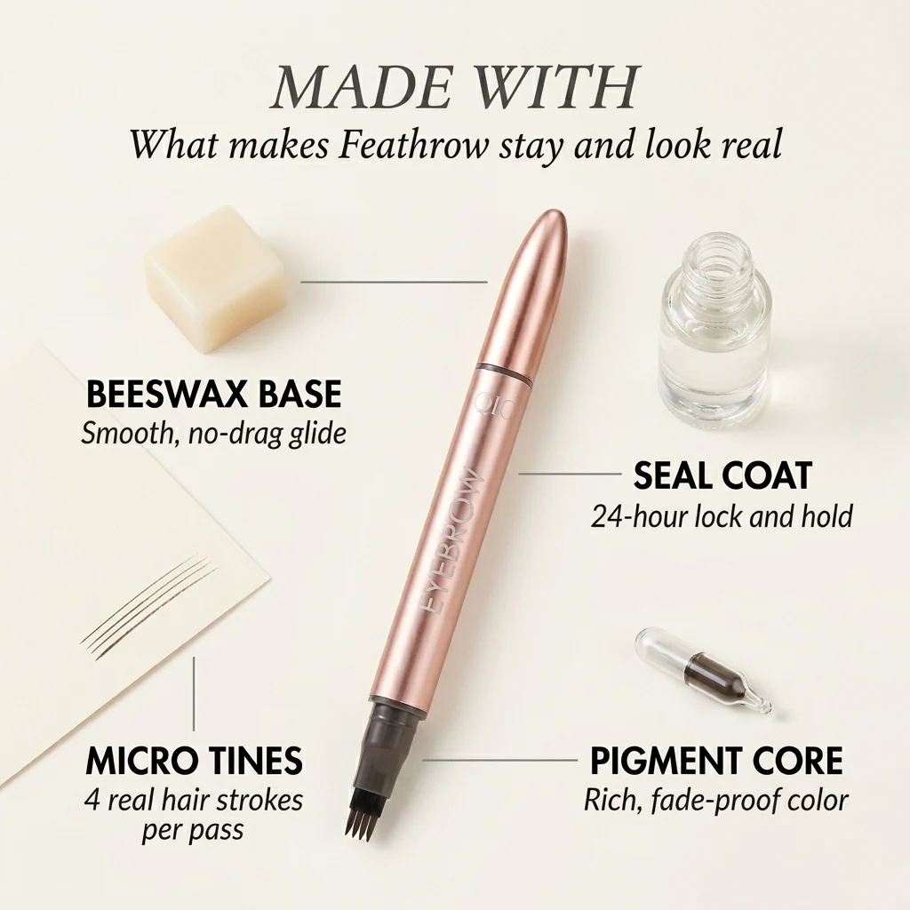 Feathrow™ – 4-Tip Micro-Fork Waterproof Eyebrow Pencil for Natural Hair-Like Strokes +50% OFF - Image 5