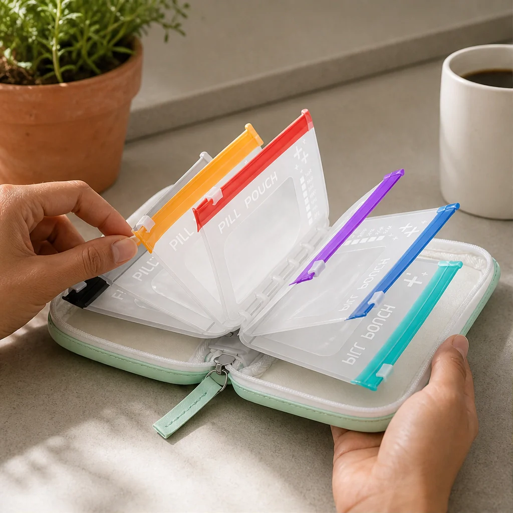 Apothene™ – Waterproof Binder Pill Pouch with 14 Color-Coded Daily Pockets + 50% OFF - Image 11