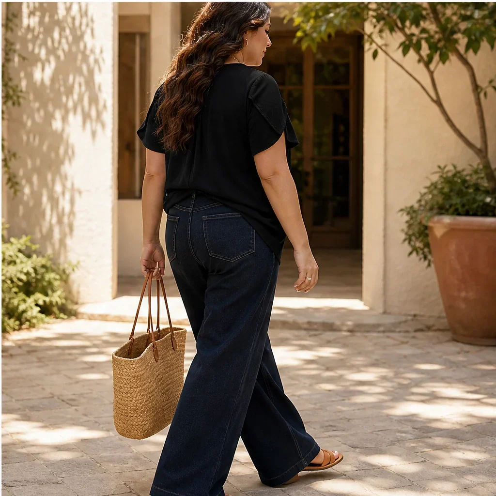 Sable™ – Pleated Front Puff Sleeve Soft Drape Top + 50% OFF - Image 4