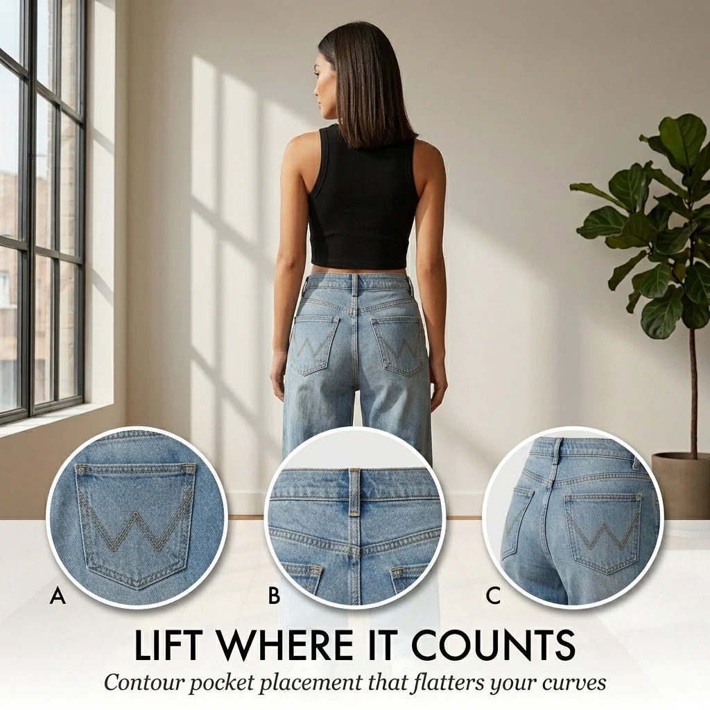 Ashwell™ – High-Rise Contour-Lift Straight-Leg Retro Denim Jeans + 50% OFF - Image 6