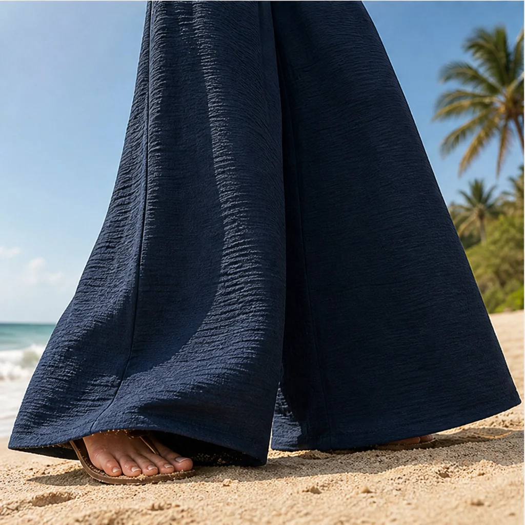 Velloria™ – High-Waisted Tie-Front Wide-Leg Pants with Pockets + 50% OFF - Image 6