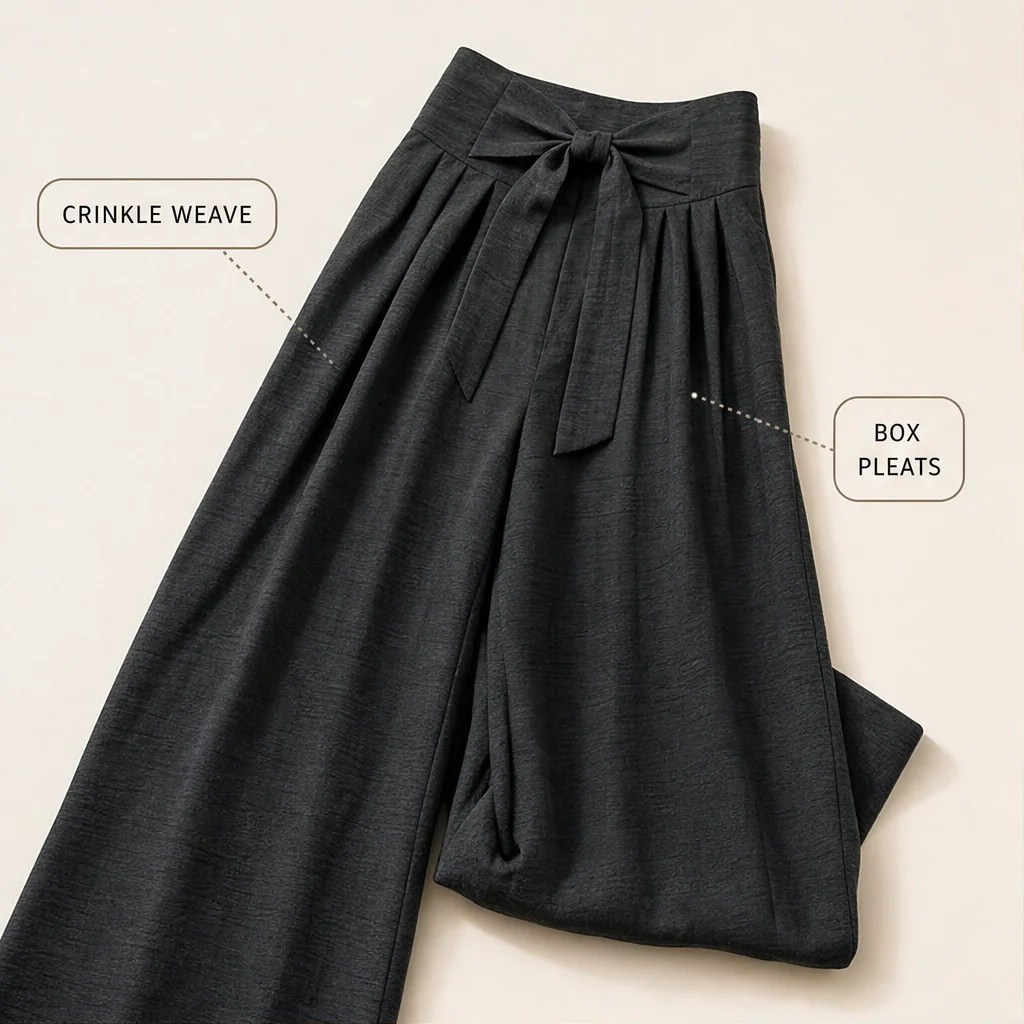 Velloria™ – High-Waisted Tie-Front Wide-Leg Pants with Pockets + 50% OFF - Image 8