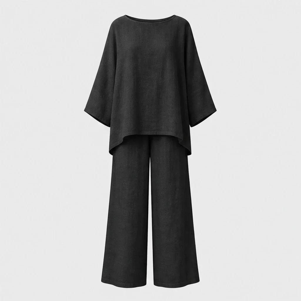 Ashmoore™ – Loose-Fit Long Sleeve Top & Wide-Leg Trousers Two-Piece Set + 50% OFF - Image 15