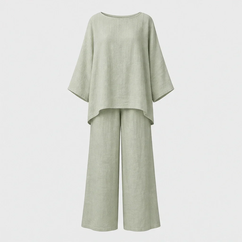 Ashmoore™ – Loose-Fit Long Sleeve Top & Wide-Leg Trousers Two-Piece Set + 50% OFF - Image 16