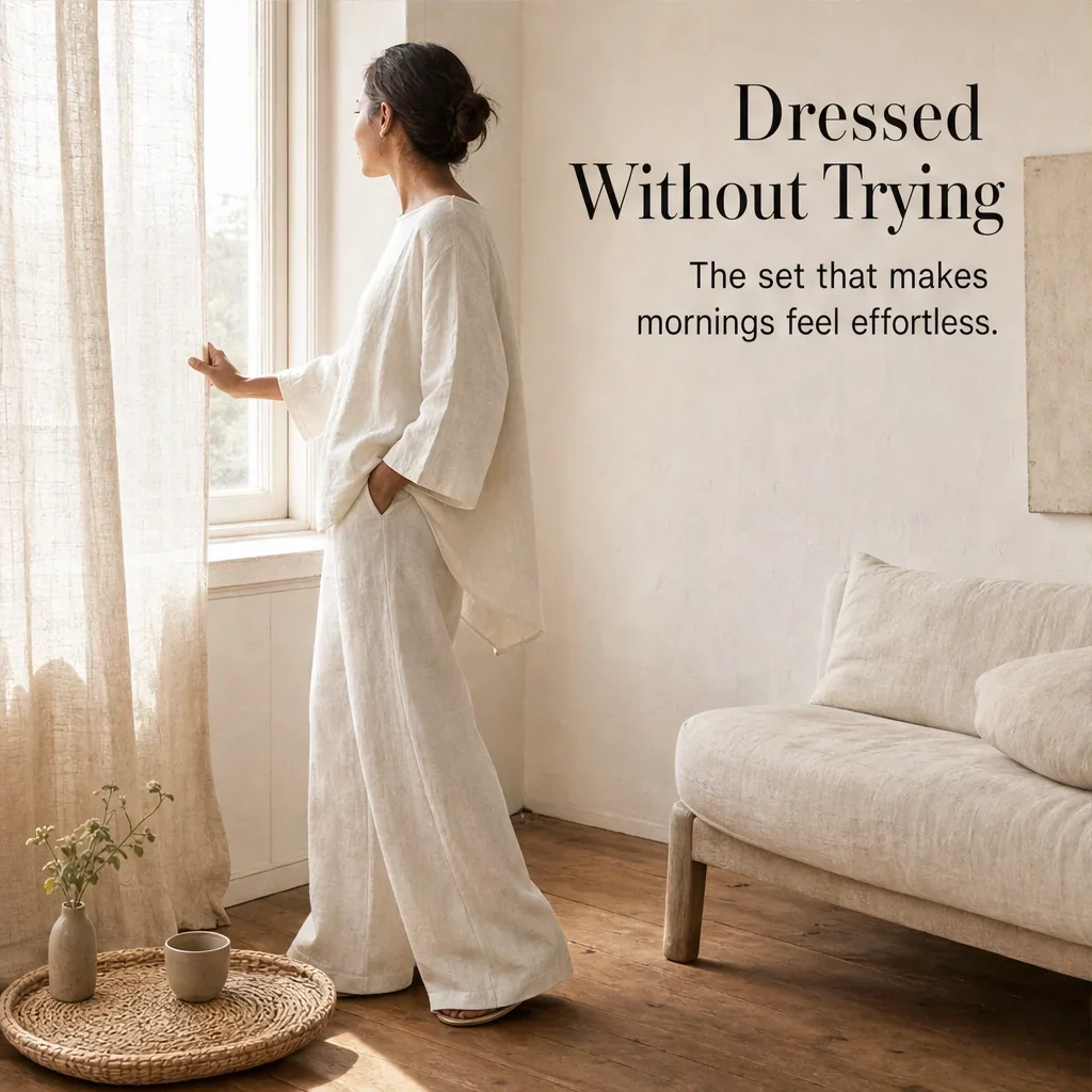 Ashmoore™ – Loose-Fit Long Sleeve Top & Wide-Leg Trousers Two-Piece Set + 50% OFF - Image 9