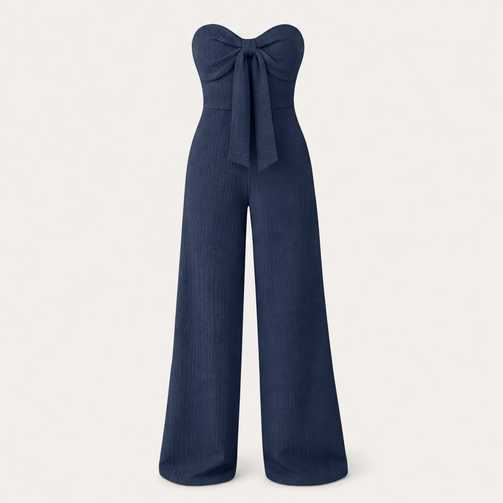 Rivela™ – High-Waisted Bustier Wide-Leg Strapless Jumpsuit + 50% OFF - Image 15