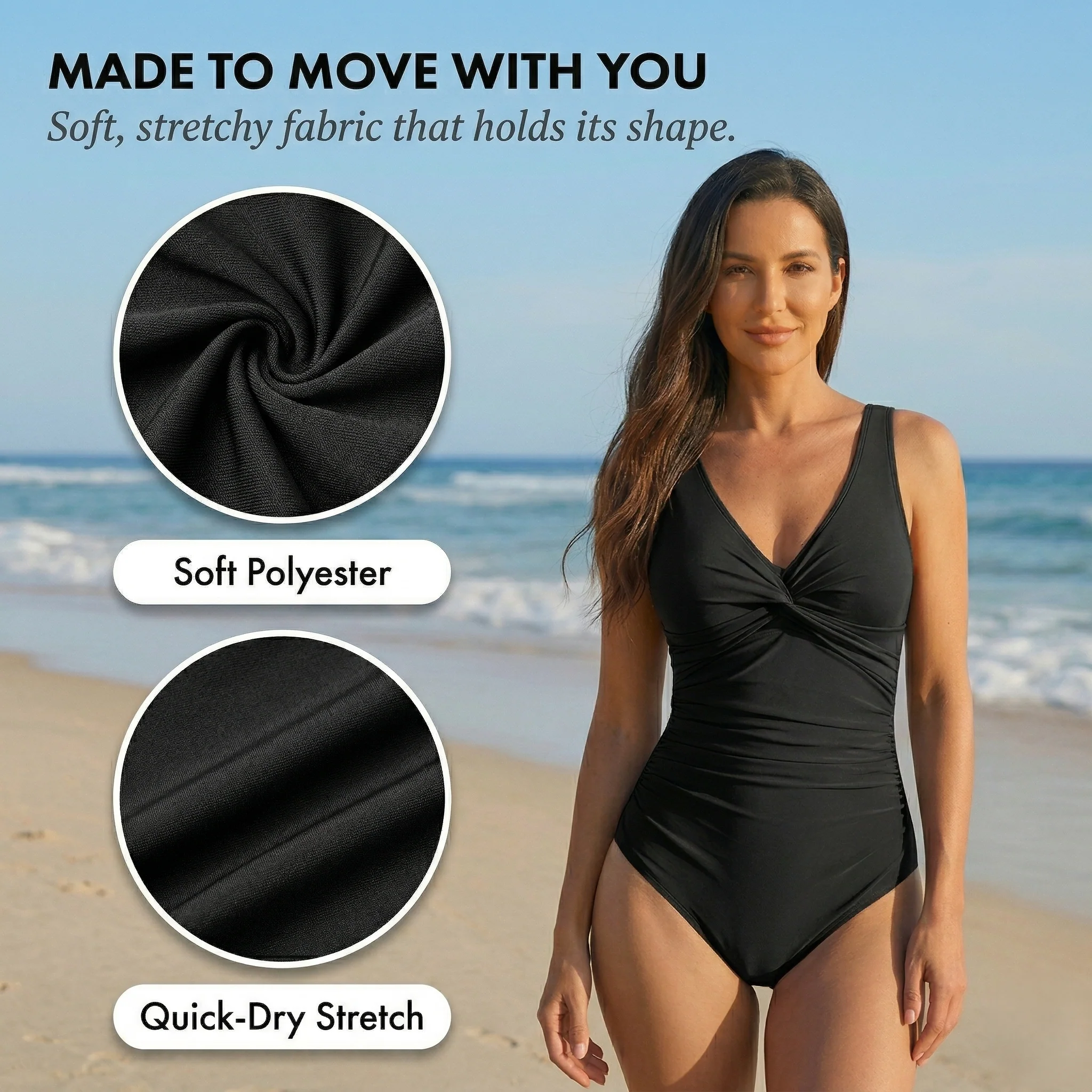 Ruvelle™ – Tummy Control Ruched One-Piece Swimsuit for Women +50% OFF - Image 5