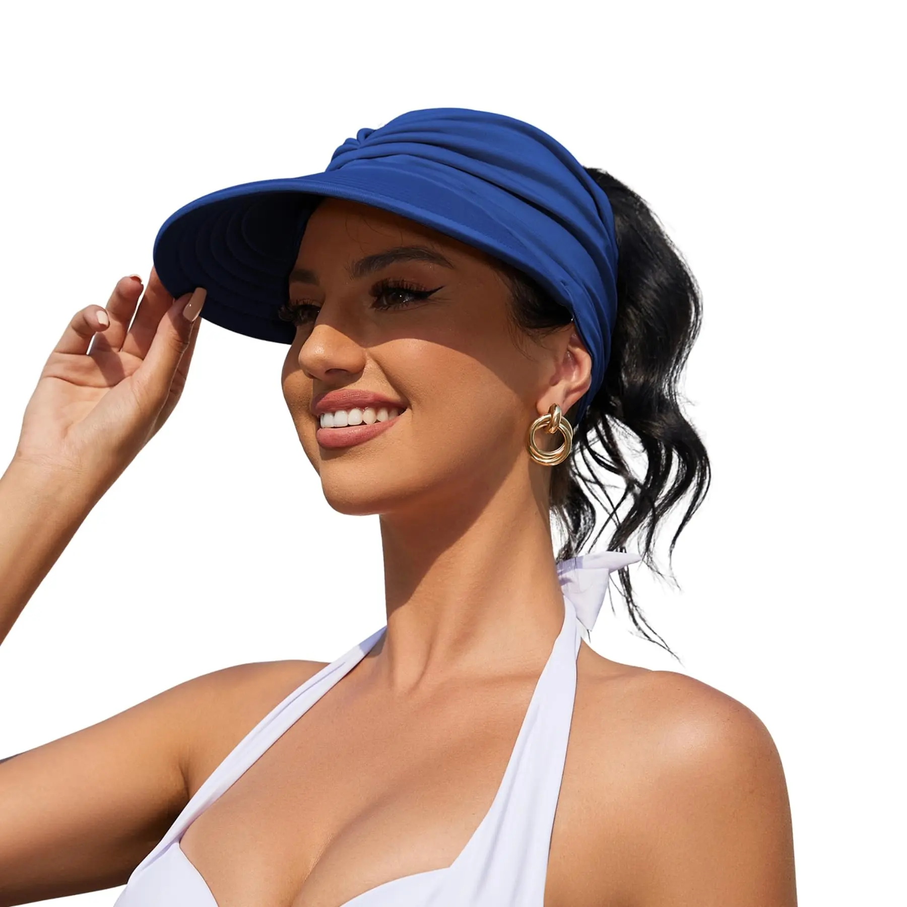 Brimhaven™ – UPF 50+ Wide-Brim Ponytail Sun Visor for Women + 50% OFF - Image 15