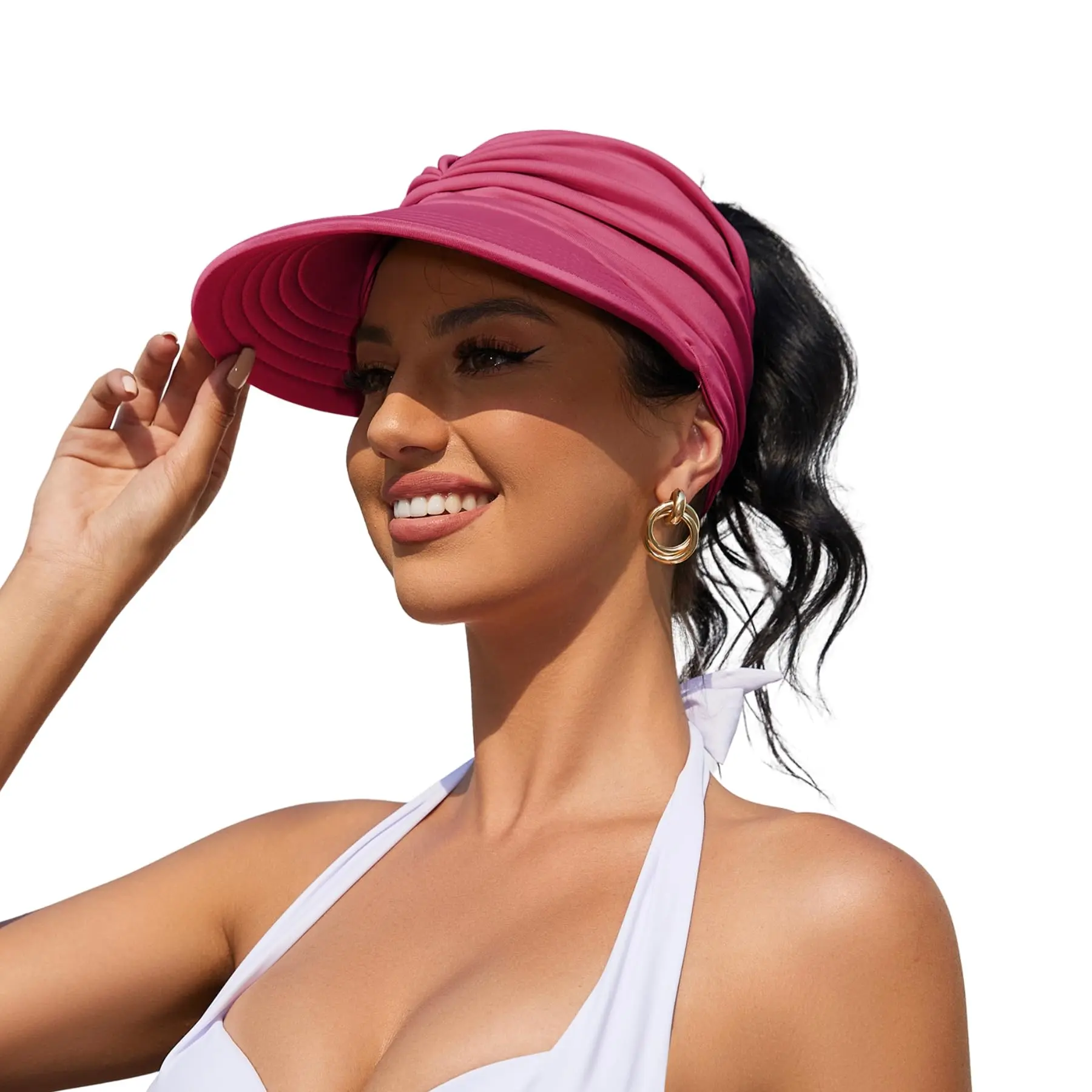 Brimhaven™ – UPF 50+ Wide-Brim Ponytail Sun Visor for Women + 50% OFF - Image 16