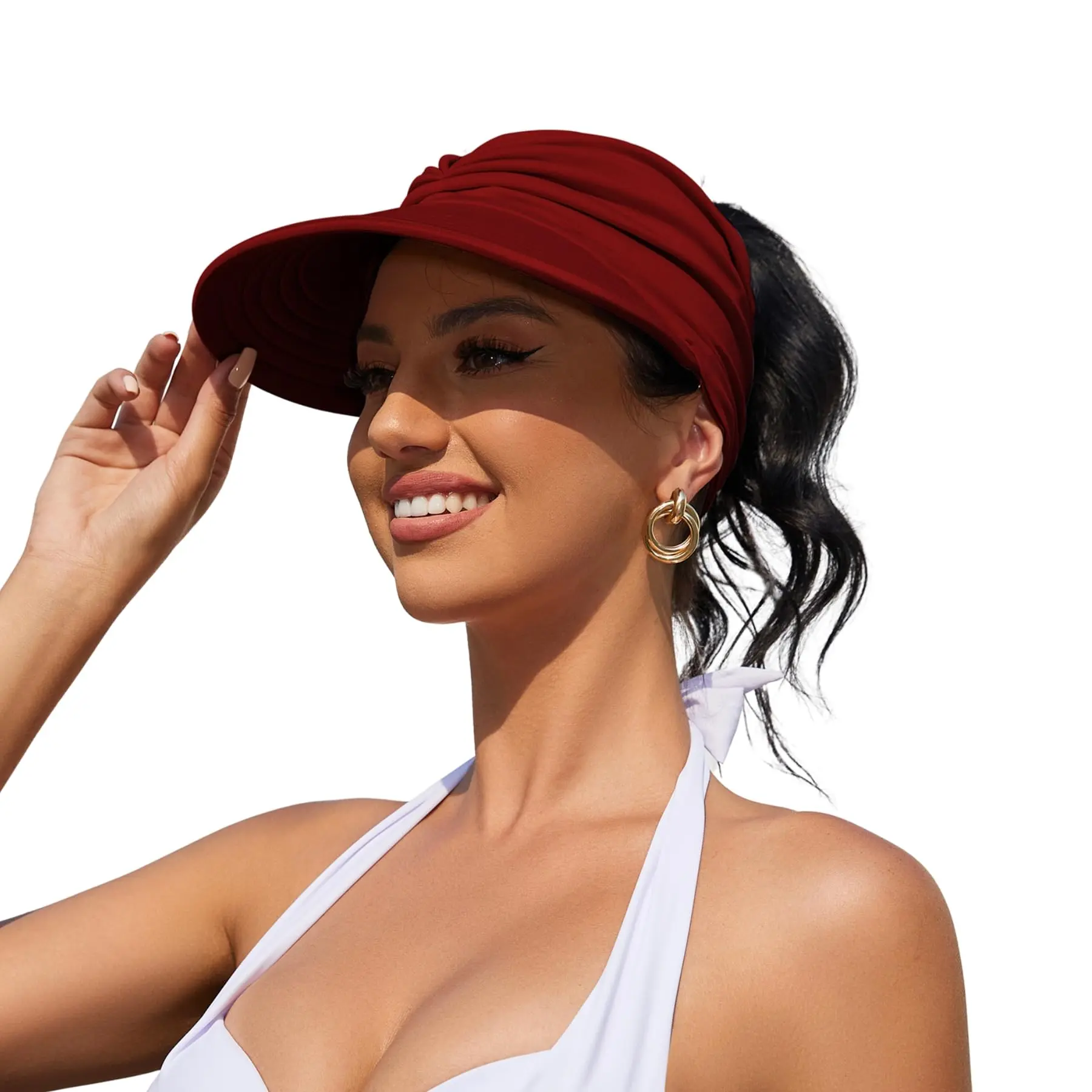 Brimhaven™ – UPF 50+ Wide-Brim Ponytail Sun Visor for Women + 50% OFF - Image 18
