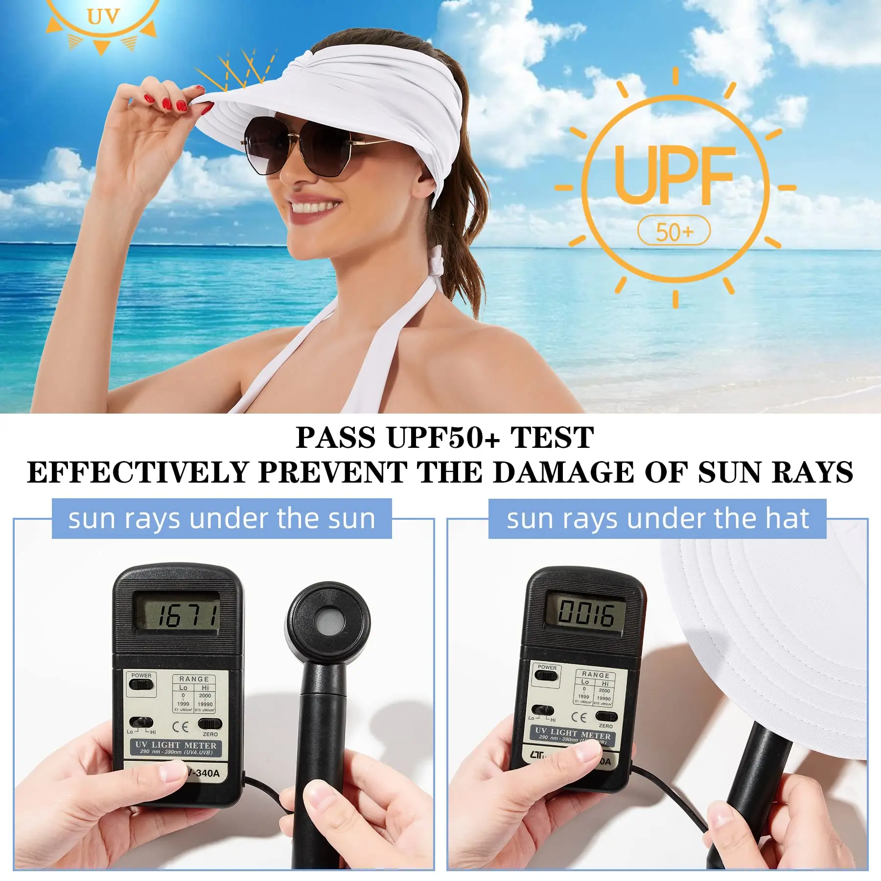 Brimhaven™ – UPF 50+ Wide-Brim Ponytail Sun Visor for Women + 50% OFF - Image 3
