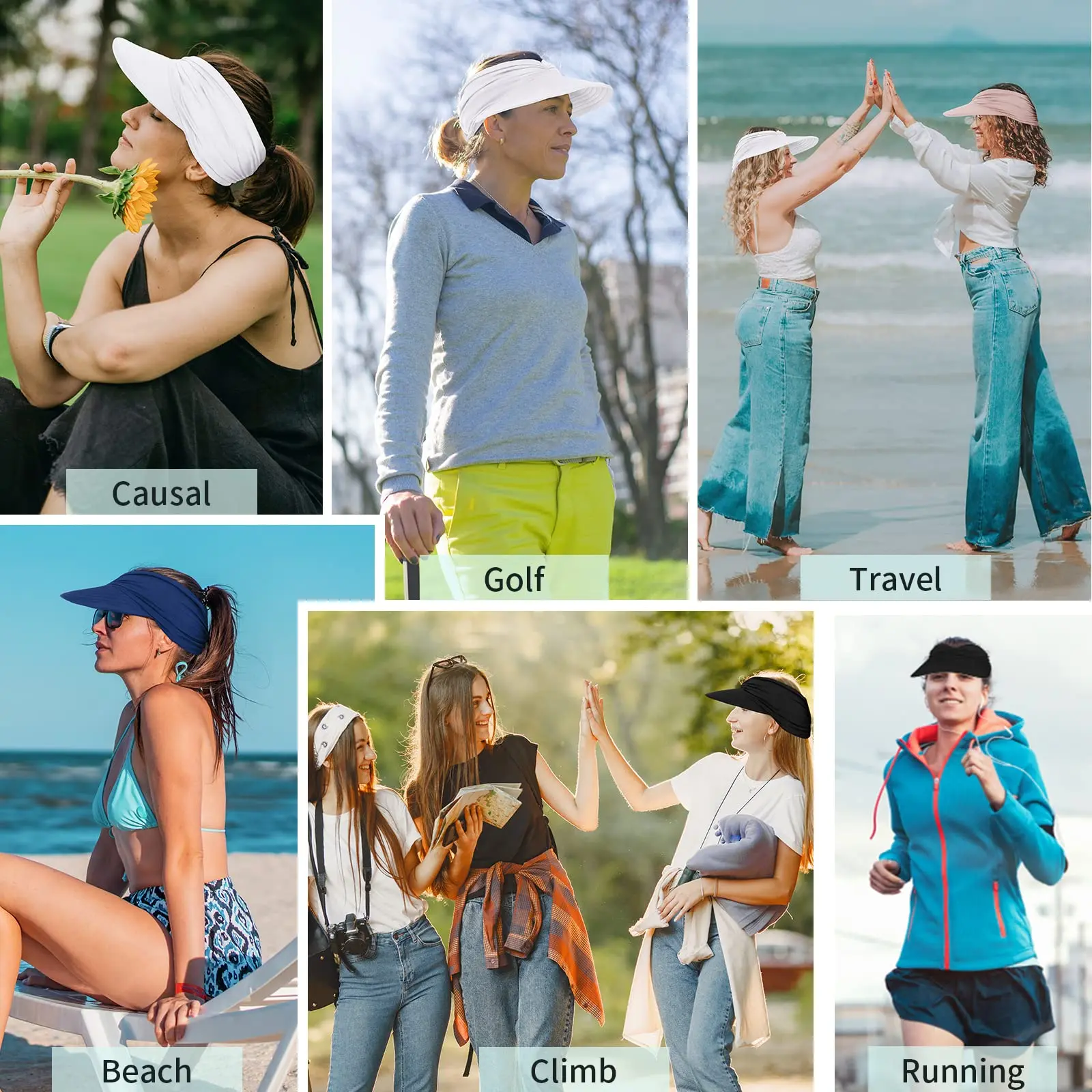 Brimhaven™ – UPF 50+ Wide-Brim Ponytail Sun Visor for Women + 50% OFF - Image 5