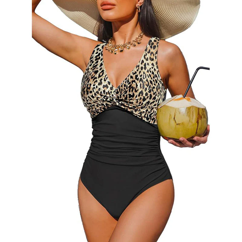 Marésa™ – Tummy-Control One-Piece Swimsuit with Ruched Panel & V-Neck + 50% OFF - Image 13