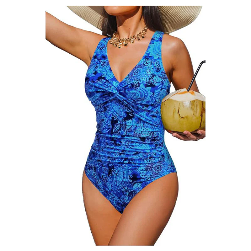 Marésa™ – Tummy-Control One-Piece Swimsuit with Ruched Panel & V-Neck + 50% OFF - Image 18