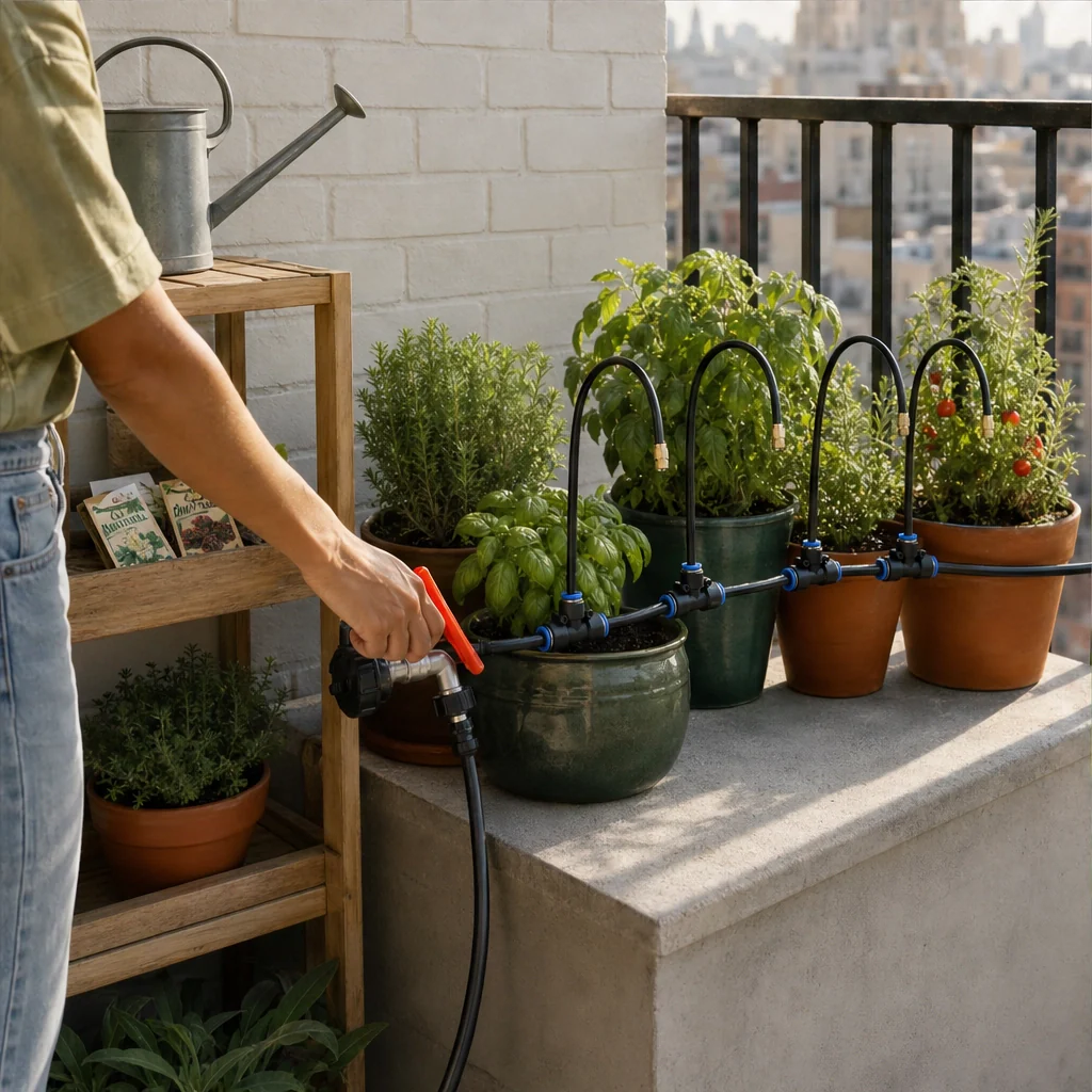 Verdura™ – 360° Brass Misting Nozzle Garden Irrigation Kit + 50% OFF